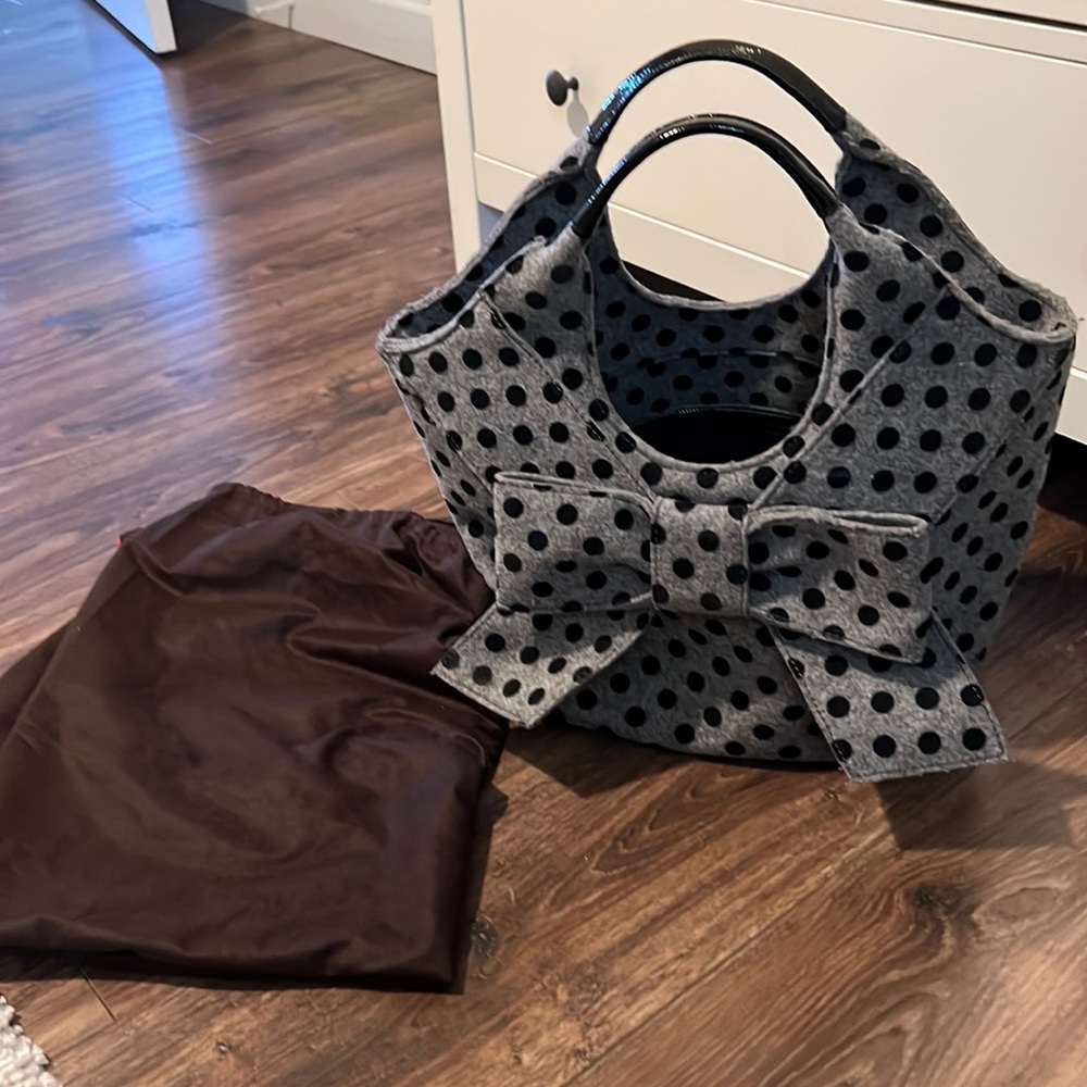 Kate spade polka dot bow shoulder bag